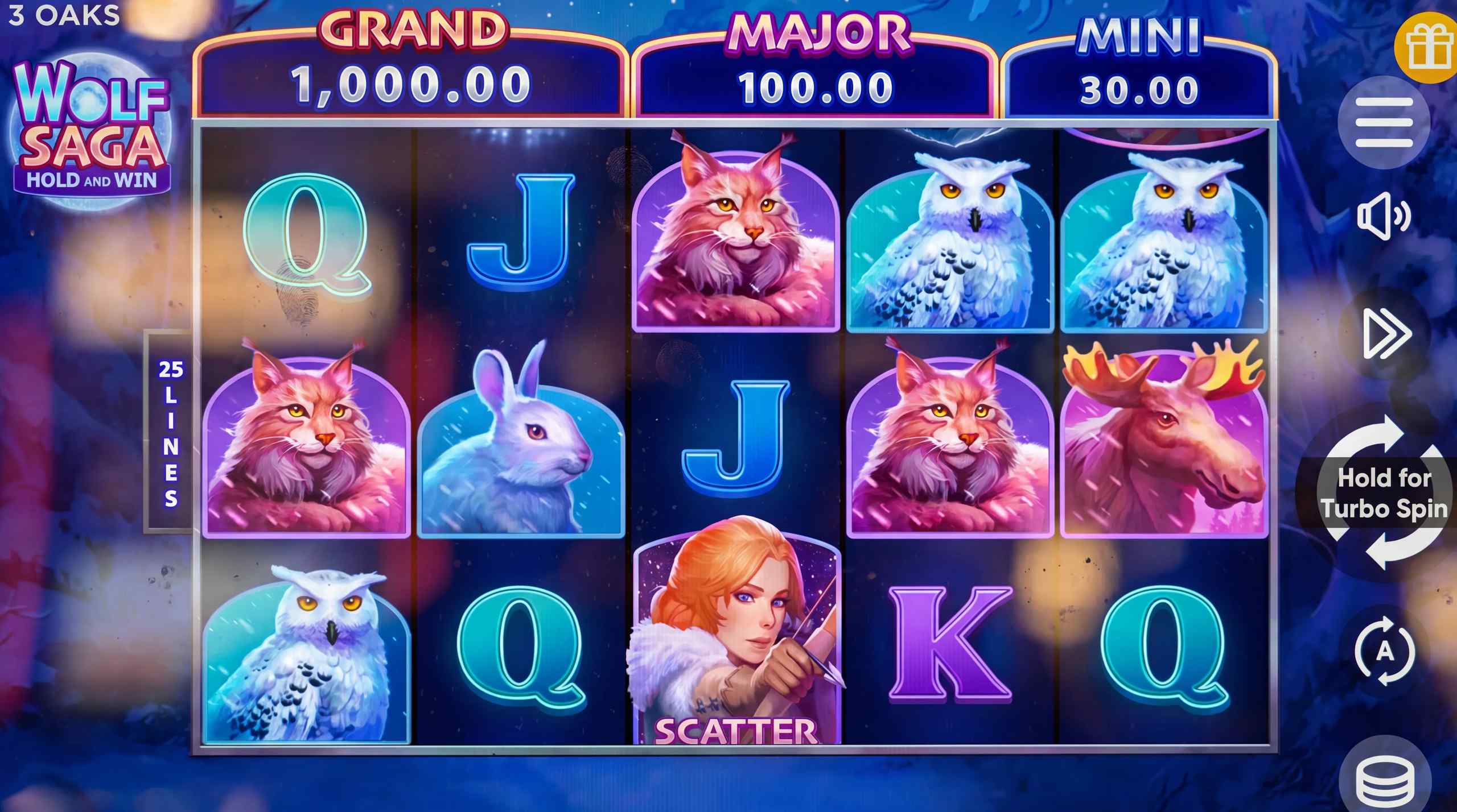 3 Oaks popular Wolf Saga slot.
